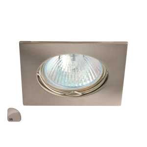 IZZY DS10-Q-SN - Oczko (komponent) kwadrat aluminium