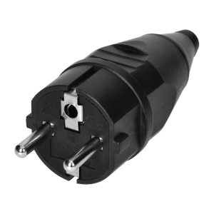 Wtyczka Warsztatowa Prosta Uni-schuko 2P+Z 16A 230V Czarna – OR-AE-13256 ORNO