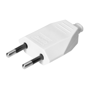 Wtyczka Płaska Bez Uziemienia 2P 2,5A 230V Biała – OR-AE-13241/W ORNO