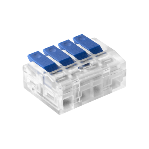 Złączka instalacyjna zaciskowa 4-przewodowa; na dowolny przewód 0,75-4mm2; IEC 450V/32A;Blister 4 szt.