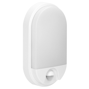 NEFRYT LED 15W, oprawa ogrodowa z czujnikiem ruchu, 1100lm, IP54, 4000K, biała