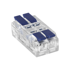 Złączka instalacyjna zaciskowa 2-przewodowa, dwustronna; na dowolny przewód 0,75-4mm2; IEC 250V/32A; 50 szt.