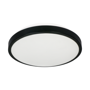 SELENE plafon 2xE27, max. 2x60W, czujnik mikrofalowy, IP54, czarny