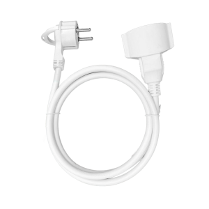 Przedłużacz domowy jednogniazdowy, 1x2P+Z (schuko) 5m,kabel PVC H05VV-F 3x1,5mm2, 230VAC/16A