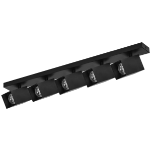 KUBAR SP 5, oprawa ścienno-sufitowa, 5xGU10, IP20, czarna