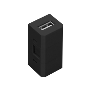 Kostka z gniazdem USB do gniazda meblowego OR-GM-9015/B