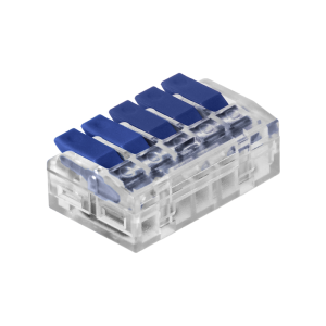 Złączka instalacyjna zaciskowa 5-przewodowa; na dowolny przewód 0,75-4mm2; IEC 450V/32A; 10 szt.