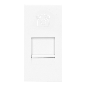 NOEN RJ11, gniazdo modułowe 22,5x45mm telefoniczne RJ11, białe