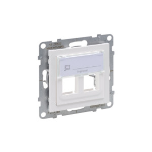 SUNO Adapter KEYSTONE podwójny moduł, biały; 721145 LEGRAND
