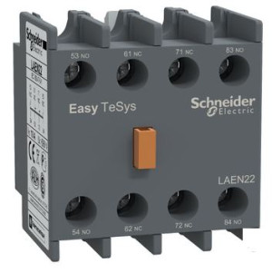 Styki pomocnicze Easy TeSys Control do styczników LC1E, 2NO + 2NC; LAEN22, SCHNEIDER ELECTRIC