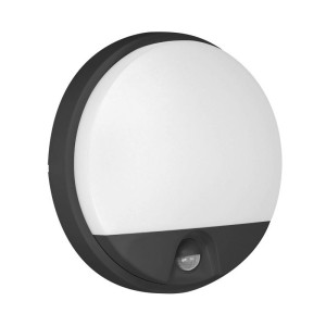 AGAT LED 15W, oprawa ogrodowa z czujnikiem ruchu, 140st, 1100lm, IP54, 4000K, czarna