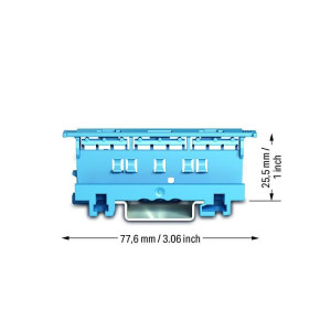 Adapter montażowy na szynę TH Seria 221 - 4 mm2, niebieski; 221-500/000-006, WAGO