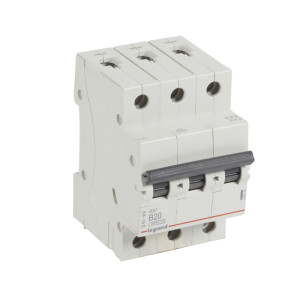 Wyłącznik nadprądowy 3P B 20A 6kA AC, S301 RX3; 419170 LEGRAND
