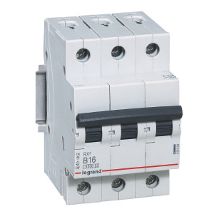 Wyłącznik nadprądowy 3P B 16A 6kA AC, S301 RX3; 419169 LEGRAND