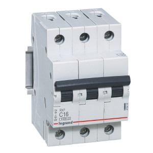 Wyłącznik nadprądowy 3P C 16A 6kA AC, S303 RX3; 419235 LEGRAND