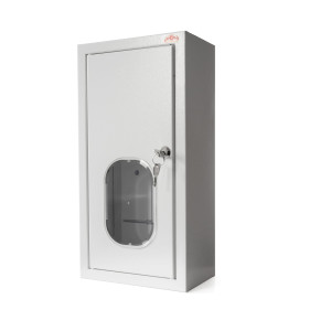 Szafka licznikowa natynkowa 1-licznikowa 1-fazowy elektroniczny 6 modułów IP31 220x430x130 Biała z zamkiem i szybą NRL 1F 6 WE ZSZ; 4-331E, SABAJ