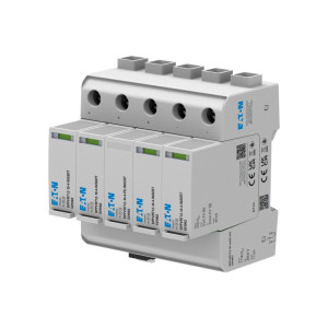 Ogranicznik przepięć do fotowoltaiki Typ 1+2 1100VDC + styk dwa łańcuchy, SPPVRT12-10-4+PE+AX; EP-501957, EATON ELECTRIC
