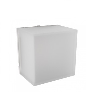 Oprawa Elewacyjna Scatollo 5w Cct 230v Ip54 100x100x75mm Kwadratowa Biała Spectrum