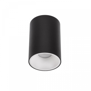 Chloe Elemento Natynkowa GU10 250V IP20 Fi95x138mm Czarny Okrągła Malowana