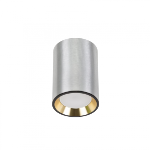 Chloe GU10 MINI Natynkowa GU10 250V IP20 70x100mm Srebrny, Środek ZŁoty Okrągła