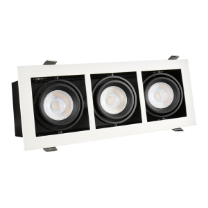 Modern DAY MINI GU10 X 3 GU10 250V IP20 112x289x115mm BiaŁy, Środek Czarny