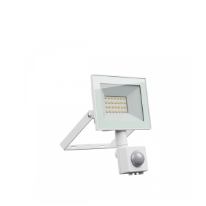 Noctis LUX 4 NaŚwietlacz 20W CW 230V IP44 116x174x53mm BiaŁy Czujnik Ruchu PIR