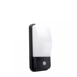 Enigo LED PIR 20W NW 230V 180st IP54 300x150x86mm BiaŁy/czarny ProstokĄtna Elewacyjna
