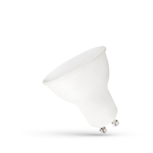 LED GU10 230V 7,5W SMD CW z MlecznĄ SzybkĄ Biała Plastikowa Spectrum