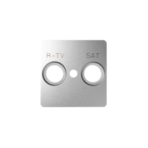 SIMON82 DETAIL Pokrywa do gniazd RTV-SAT; aluminium