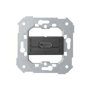 SIMON82 Gniazdo HDMI (V1.4) żeńskie. Podłączenie HDMI kątowe. !Wymagana puszka podtynkowa wielopolowa (nie łączona)