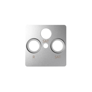 SIMON82 Pokrywa gniazda RTV-SAT-SAT; aluminium