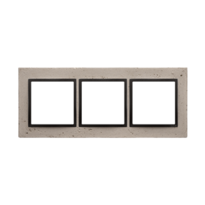 SIMON54 ramka 3-krotna Nature-Beton, FUNDA MENTE, IP20/IP44* (*IP44-należy zastosować uszczelkę ramki DUN3)