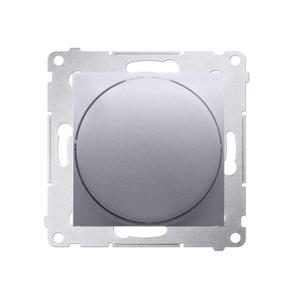 SIMON54 Ściemniacz obrotowy do LED ściemnialnych 230 V (moduł) 2–250 W; srebrny mat. Maksymalna ilość zródeł LED - 10 szt.