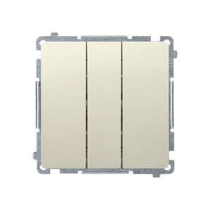 BASIC Łacznik potrójny (moduł) 10AX 250V, szybkozłącza, beż