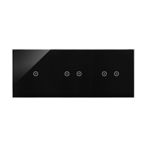 SIMON54 Touch Panel dotykowy S54 Touch, 3 moduły, 1 pole dotykowe + 2 pola dotykowe poziome +2 pola dotykowe poziome, zastygła lawa