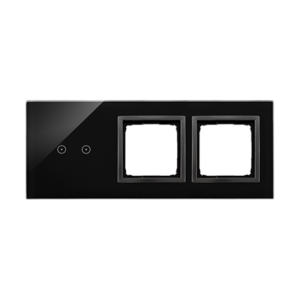 SIMON54 Touch Panel dotykowy S54 Touch, 3 moduły, 2 pola dotykowe poziome + 2 otwory na osprzęty S54, zastygła lawa