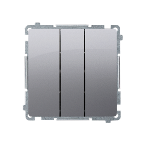 BASIC Łącznik potrójny (moduł) 10AX, 250V~, szybkozłącza; stal inox