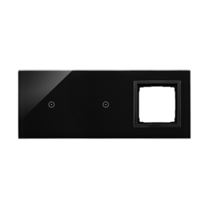 SIMON54 Touch Panel dotykowy S54 Touch, 3 moduły, 1 pole dotykowe + 1 pole dotykowe, + 1 otwór na osprzęt S54, wulkaniczna lawa