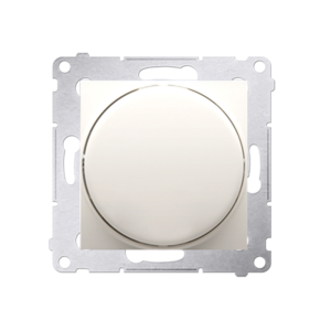 SIMON54 Ściemniacz obrotowy do LED ściemnialnych 230 V (moduł) 2–250 W; kremowy. Maksymalna ilość zródeł LED - 10 szt.