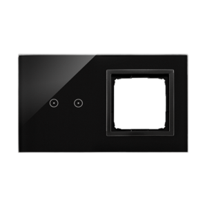 SIMON54 Touch Panel dotykowy S54 Touch, 2 moduły, 2 pola dotykowe poziome + 1 otwór na osprzęt S54, wulkaniczna lawa