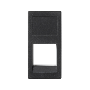 Plakietka teleinformatyczna K45 3M Volition OCK pojedyncza bez osłon płaska 45×22,5mm szary grafit
