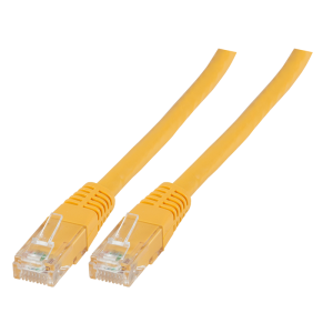 Kabel krosowy patchcord RJ45 U/UTP kat.6 PVC CCA żółty 2m; PC-6UTPPVC-YE2 securityNET