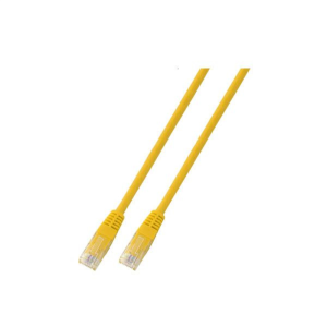 Kabel krosowy patchcord RJ45 U/UTP kat.5e PVC CCA żółty 0,25m; PC-5EUTPPVC-YE0.25 securityNET