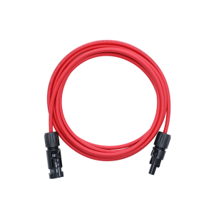 Przedłużka z złączami MC4 - kabel solarny KENO 4mm2 czerwony 3m