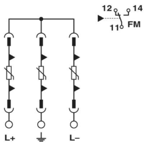 Skrzynka z ogranicznikami przepięć dla 1 MPPT / Phoenix Contact / 1000DC / 1MPP-SPD-S / box 1 MPPT / 1182566 / Ogranicznik przepięć typ T1/T2 w szczelnej (IP65) obudowie z wyprowadzonymi prze