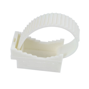 Uchwyt paskowy 21x155mm biały UP-50, opk=10szt; 12.3 ELEKTRO-PLAST OPATÓWEK