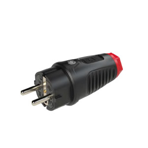 Wtyczka gumowa jednofazowa 16A 2P+Z 230V UNI-SCHUKO IP54, TAURUS2; 0521-SR PCE