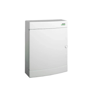 PNS 24W Plastikowa rozdzielnica n/t, białe drzwi IP40, 2 rzędy, 2x12 modułów