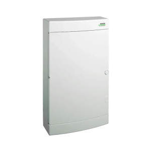 PNS-MM 24W Plastikowa obudowa multimedialna n/t, białe drzwi IP40, 2 rzędy, 2x12 modułów