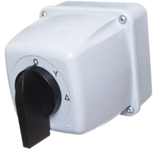 Łącznik krzywkowy gwiazda-trójkąt 3P 40A w obudowie IP44, Łuk 40-23; 924013, ELEKTROMET